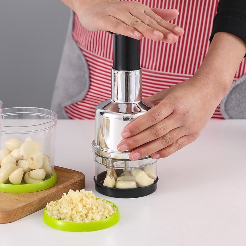 Dụng Cụ Dập Hành Tỏi Bằng Tay, Dập Tỏi Ớt Cán Dài