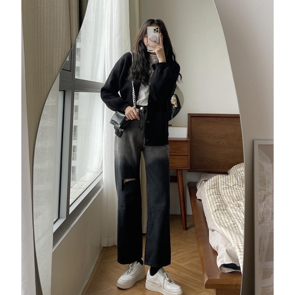[Mã 2611THTRANG100K hoàn 10% xu đơn 99K] Cardigan len mịn khuy màu 6992 | BigBuy360 - bigbuy360.vn