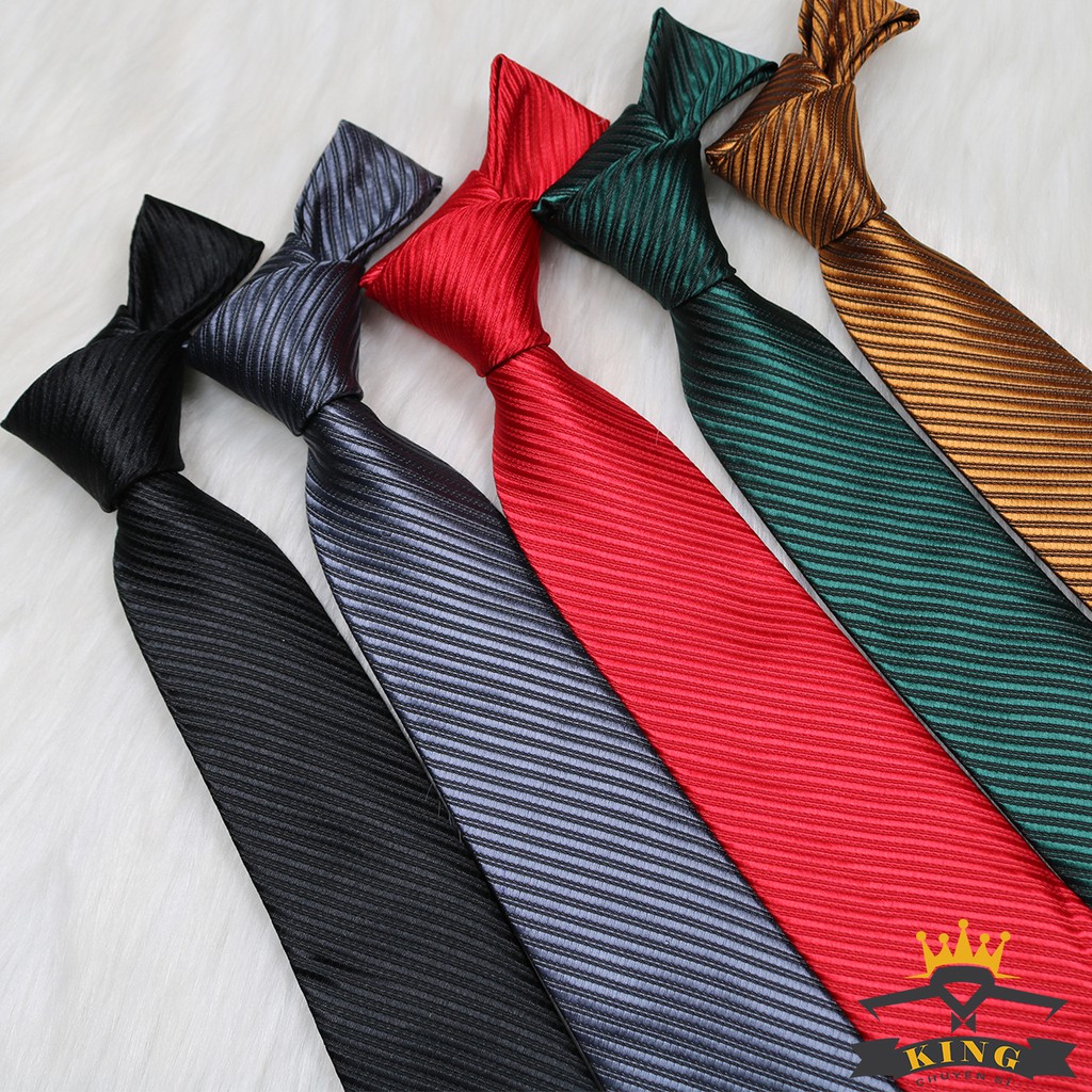 Cà Vạt Nam KING Bản Lớn 8cm, 3 Lớp, Vải Silk Lụa 100% Cao Cấp ( C13 )