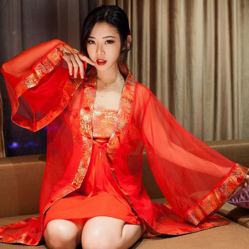Đồ ngủ sexy cosplay mỹ nhân cổ trang Trung Quốc set đồ ngủ gợi cảm quyến rũ 608