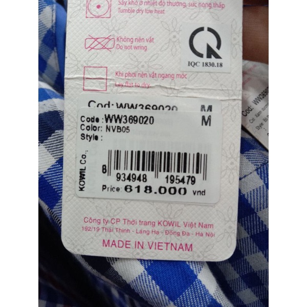 Bộ pijama thô kẻ của Winny 618000 giảm còn 299k