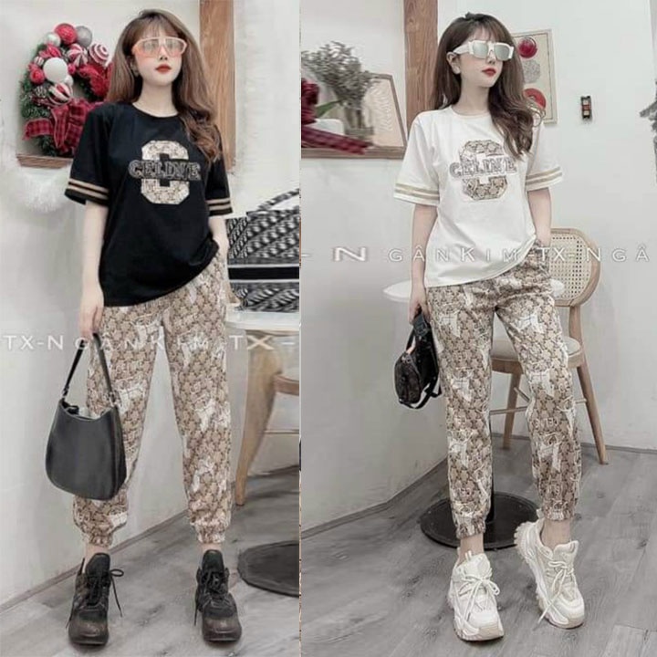 BỘ THỂ THAO THÊU PHỐI 3D FORM RỘNG CAO CẤP SIÊU ĐẸP TT0195 [HÀNG XUẤT NHẬT-HÀN QUỐC]