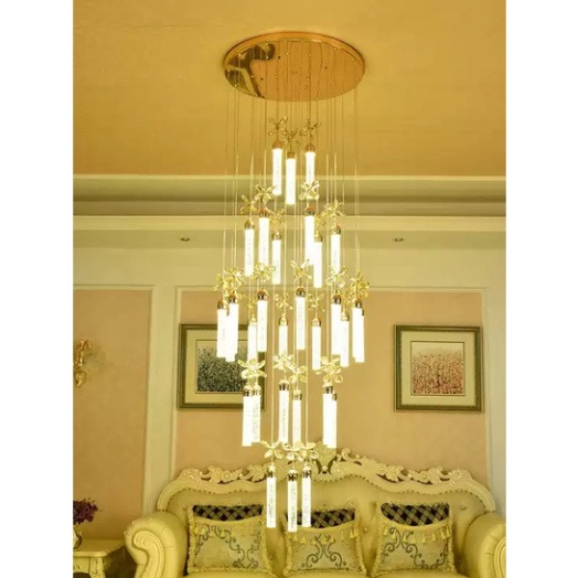 Đèn thả thông tầng phale HTK015, đèn chùm phòng khách, đèn phale  ĐÔ THÀNH LIGHT