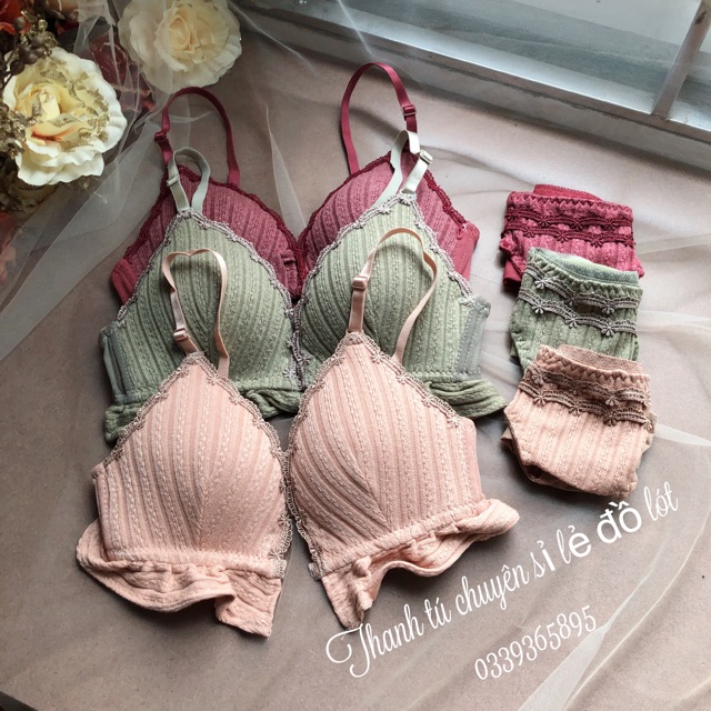 Bộ đồ lót Sweet Girl bánh bèo cài trước ngực | BigBuy360 - bigbuy360.vn