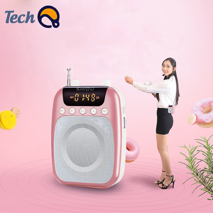 Mic trợ giảng không dây SIDU chuyên nghiệp, mic và loa trợ giảng tiện lợi cho giáo viên có dây và không dây BH 12 Tháng