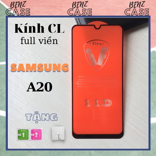 [SAMSUNG GALAXY A20 6.4"] Kính cường lực Full viền Đen chống rơi vỡ, trầy xước màn hình cho Samsung 