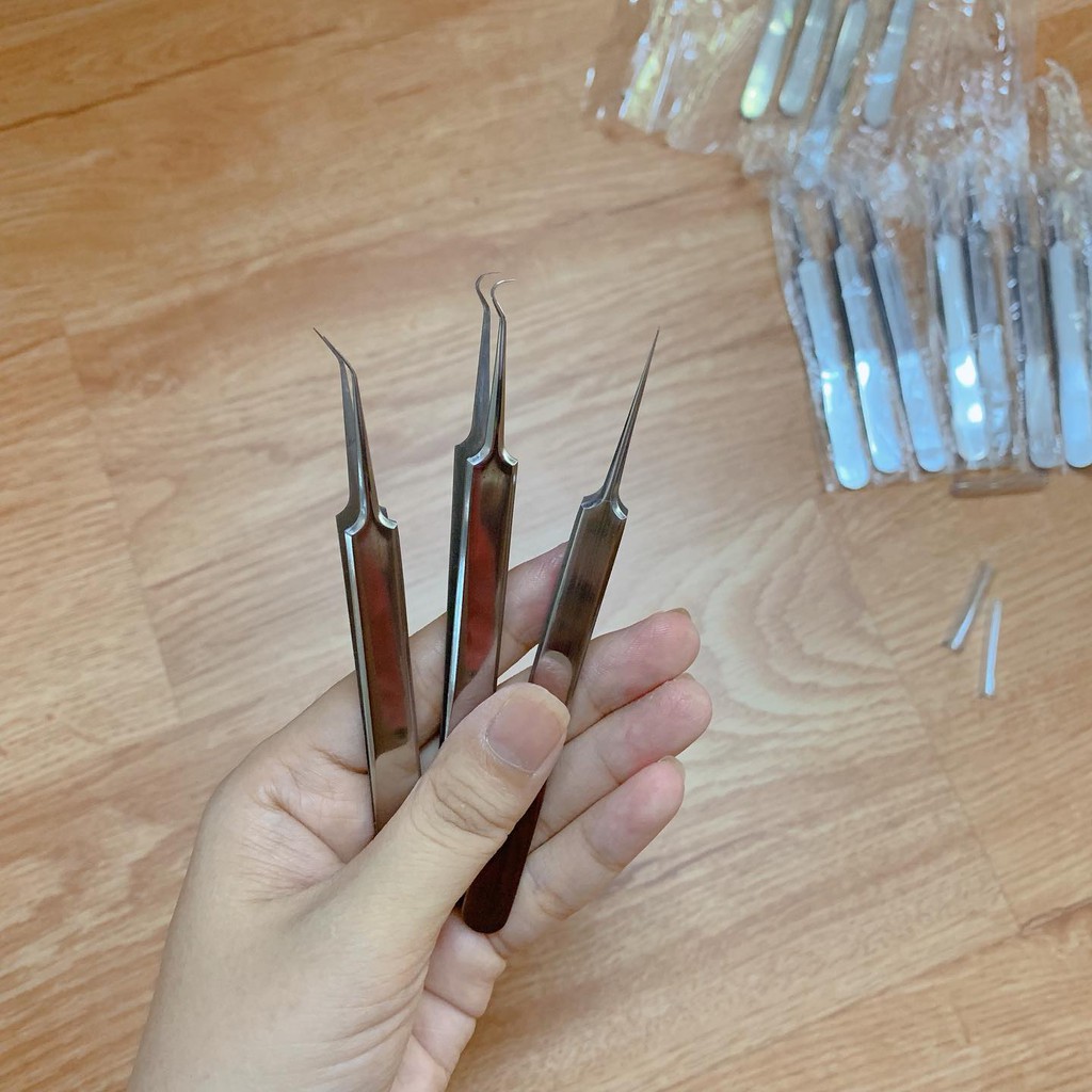 Nhíp gắp mụn, nặn mụn đầu đen loại 1 thép xịn