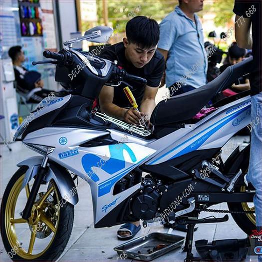 Decal Trùm - Rời Movistar Xanh Bạc Candy Thu Hút Anh Nhìn