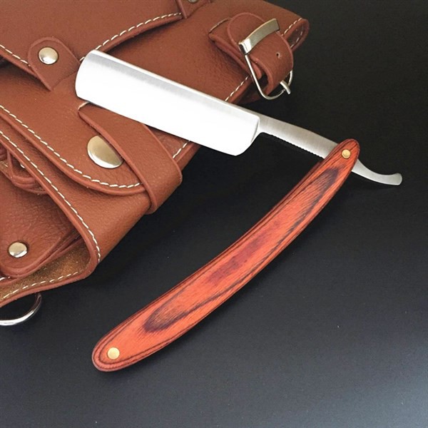 Cán Dao Cạo Đa Năng Inox Cao Cấp Folding Shaving Knife Holder , Shaving Barber Tool Hair Razor & Blades Stainless Steel