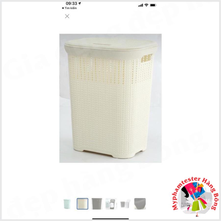 Sọt đựng quần áo,đựng đồ chơi có nắp hàng nhập khẩu cao cấp mã 1234