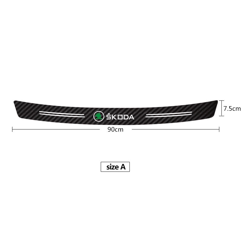 Miếng Dán Bảo Vệ Cốp Xe Hơi Bằng Sợi Carbon Cho Skoda octavia fabia Quick yeti Kodiaq superb