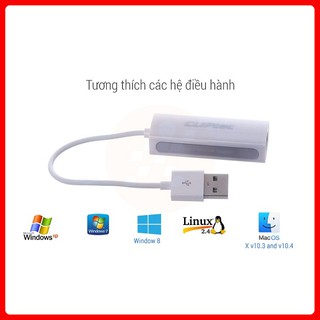 Cáp Chuyển Đổi USB Sang LAN 10/100 (Trắng)