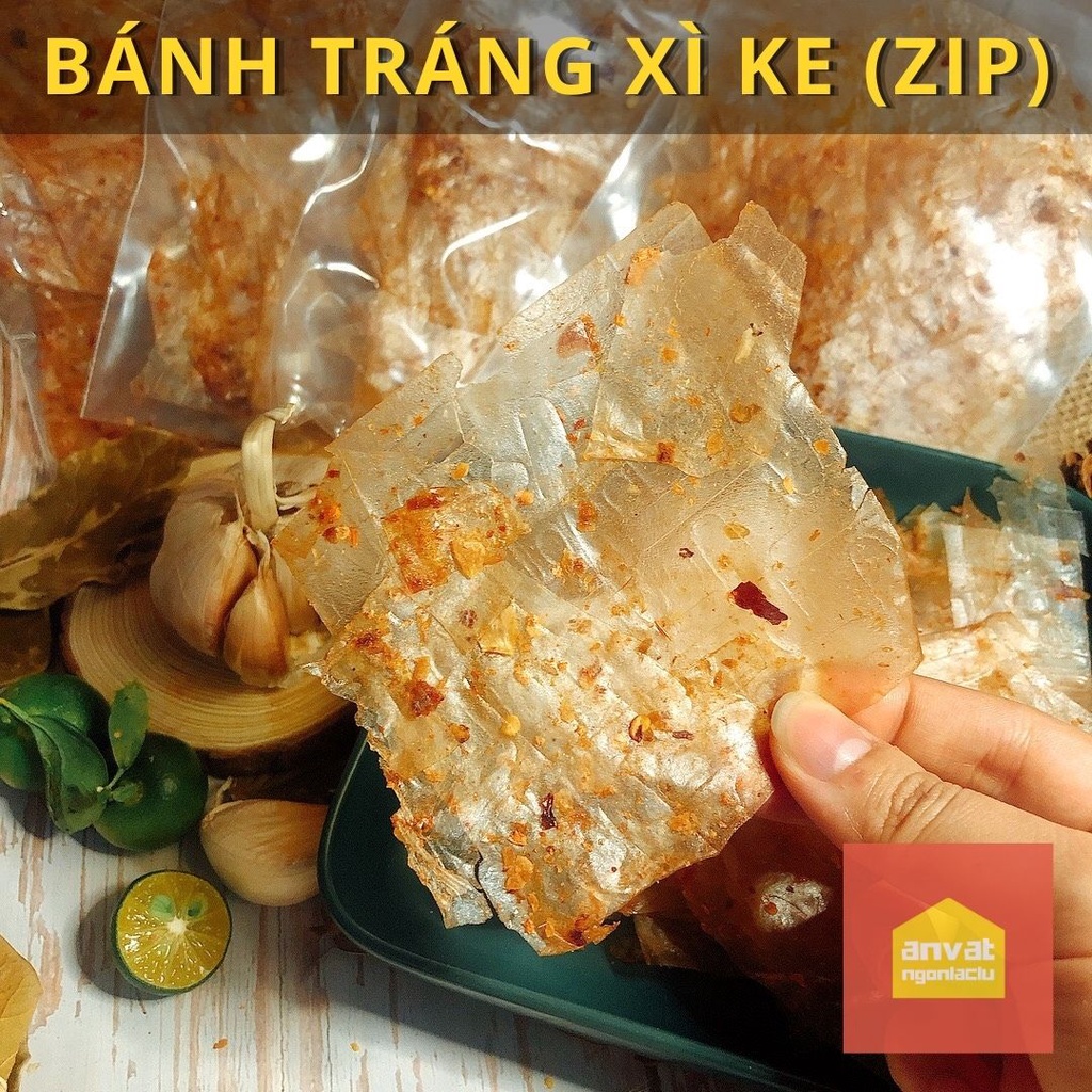 COMBO 10 BỊCH Bánh tráng muối tỏi xì ke (LỚN)