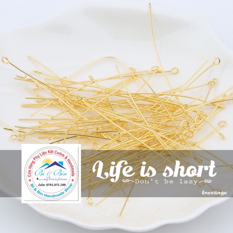 Đinh Xỏ Đế Vòng Làm Khuyên Tai, Trâm Cài, Phụ Kiện Trang Sức Handmade