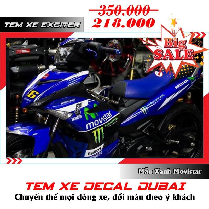 Tem Xe Exciter 150 Mẫu Movistar Hot