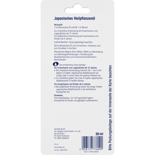 TINH DẦU BẠC HÀ - Mivolis 🇩🇪