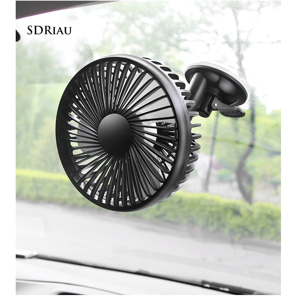 Quạt Làm Mát Xe Hơi Ba Tốc Độ Gió 12v / 24v Sạc Usb