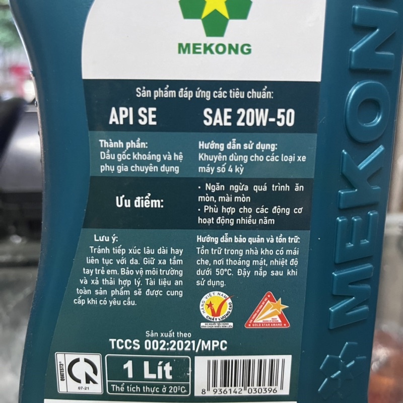 Dầu nhớt xe số Mekong Tapec 1L