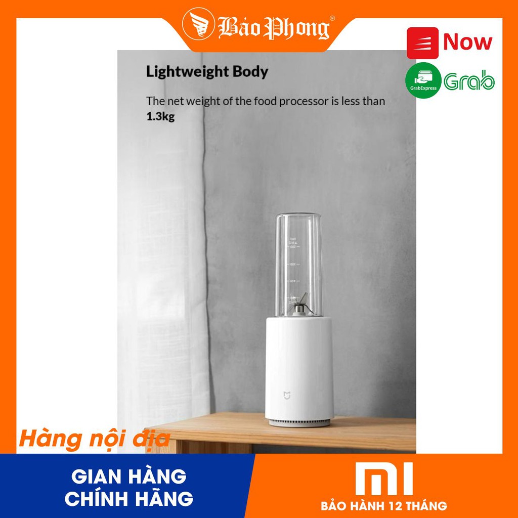 Máy xay sinh tố XIAOMI thông minh Mijia Food process pinlo mini portable blender MJLLJ01PL