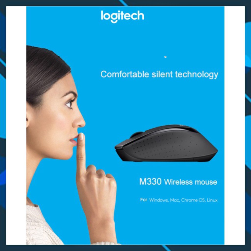 Chuột không dây M330 (Xả Kho) Chuột logitech giá rẻ với USB nhận tín hiệu 2.4GHz dùng trong nhà.CM5 .n