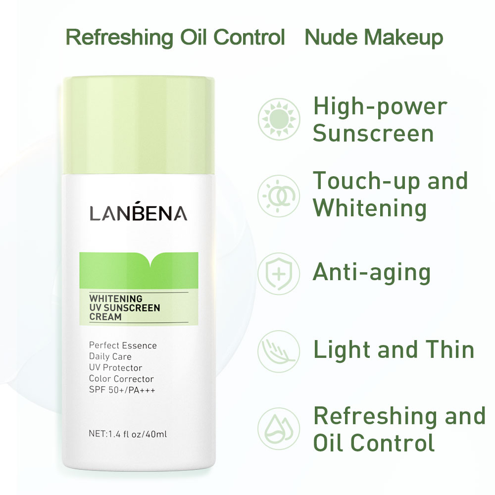 Kem Chống Nắng Lanbena Spf50+ 40ml Dưỡng Trắng Da Nhẹ Mặt Không Bết Dính | BigBuy360 - bigbuy360.vn