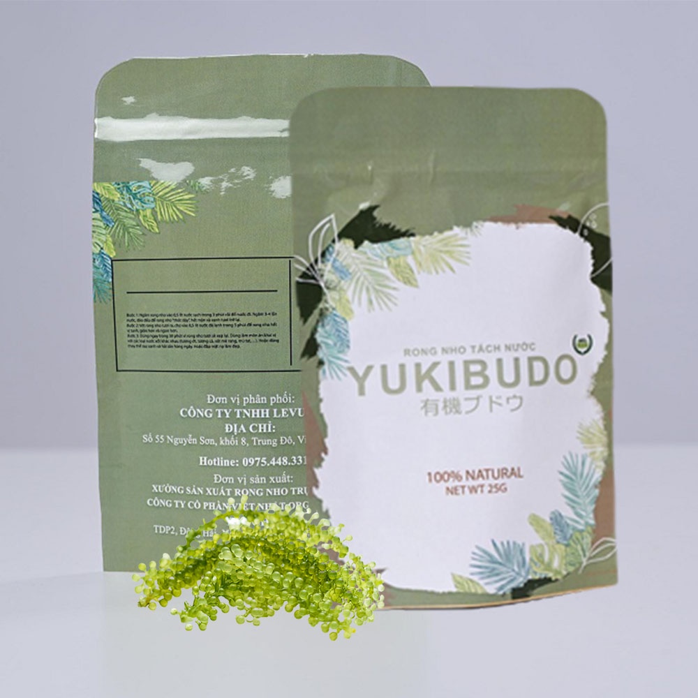 Rong Nho Tách Nước Yukibudo Gói 25g - Tặng Kèm Sốt Mè Rang Nhật Bản 15ml | BigBuy360 - bigbuy360.vn