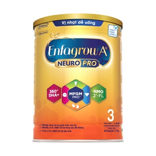 Sữa bột enfagrow a+ neuropro 3 - fl hmo vị nhạt dễ uống enfa – 1.7kg