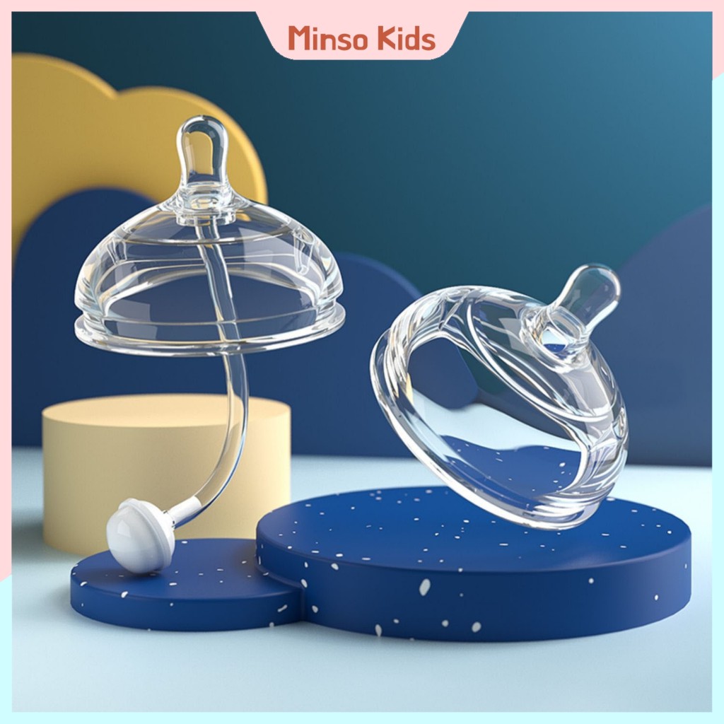Núm ti chống sặc Como cho bé, chất liệu silicon cao cấp, an toàn, tiện lợi - Minso Kids