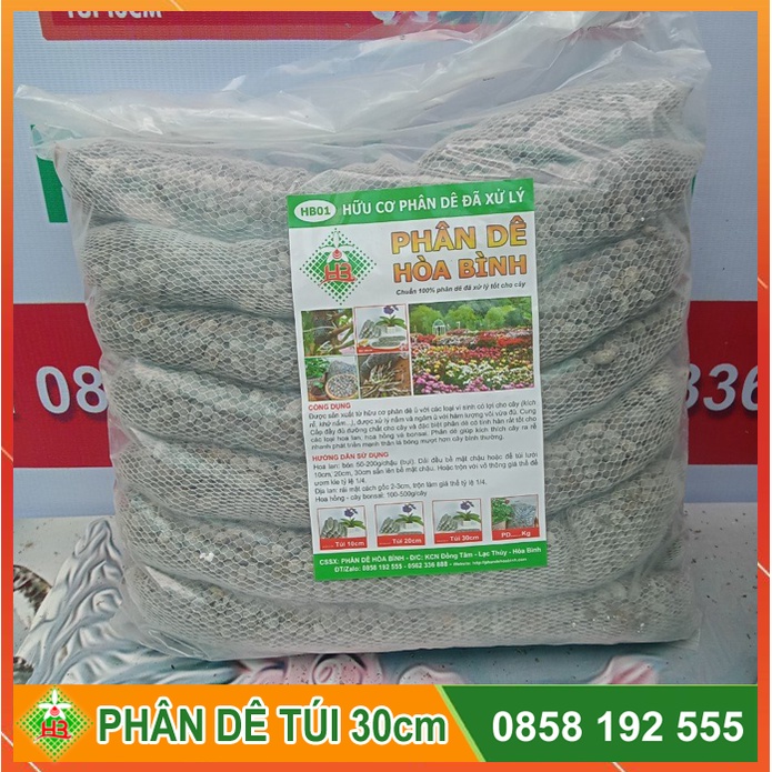 Phân dê bón lan đã xử lý vôi 20 túi 30cm