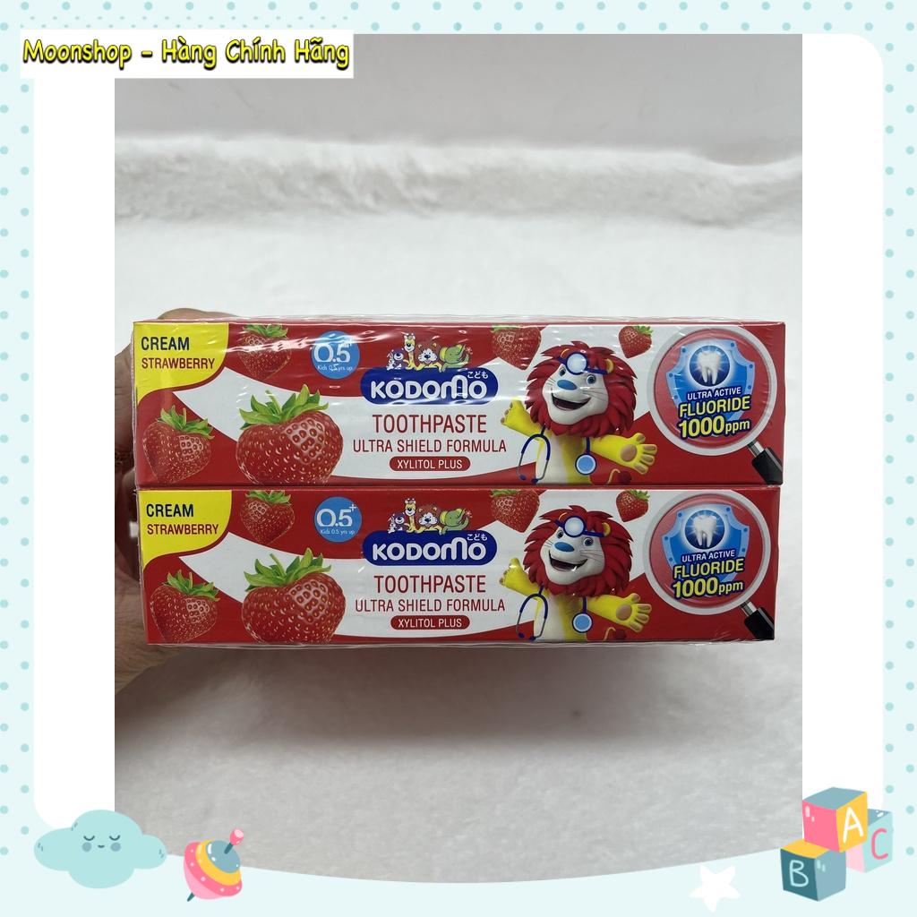 ĐỦ MÙI - TUÝP TO 65GR - KEM ĐÁNH RĂNG NUỐT ĐƯỢC CHO BÉ KODOMO THÁI LAN