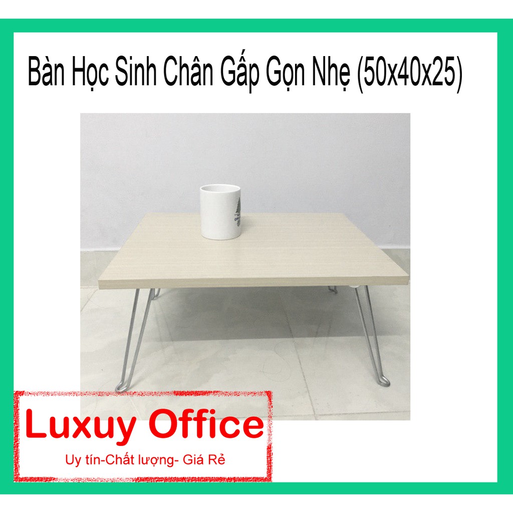 [Luxuryoffice] Bàn Học Sinh Chân Gấp Gọn Nhẹ (50x40x25 cm)