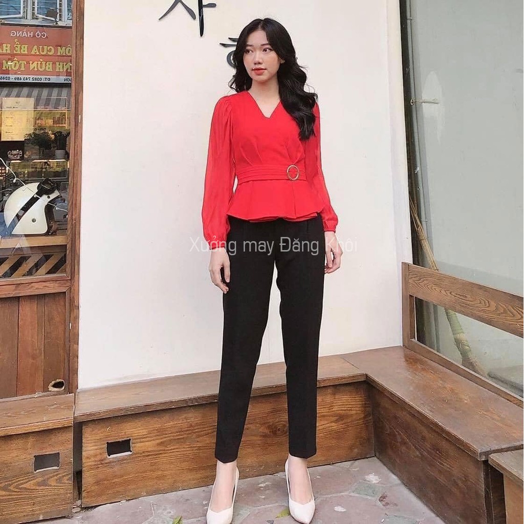 Quần Tây Công Sở Nữ, Quần Âu Nữ Baggy Chun Sườn Vải Vitek Xuất Khẩu Ống Suông Loại Đẹp B093 | BigBuy360 - bigbuy360.vn