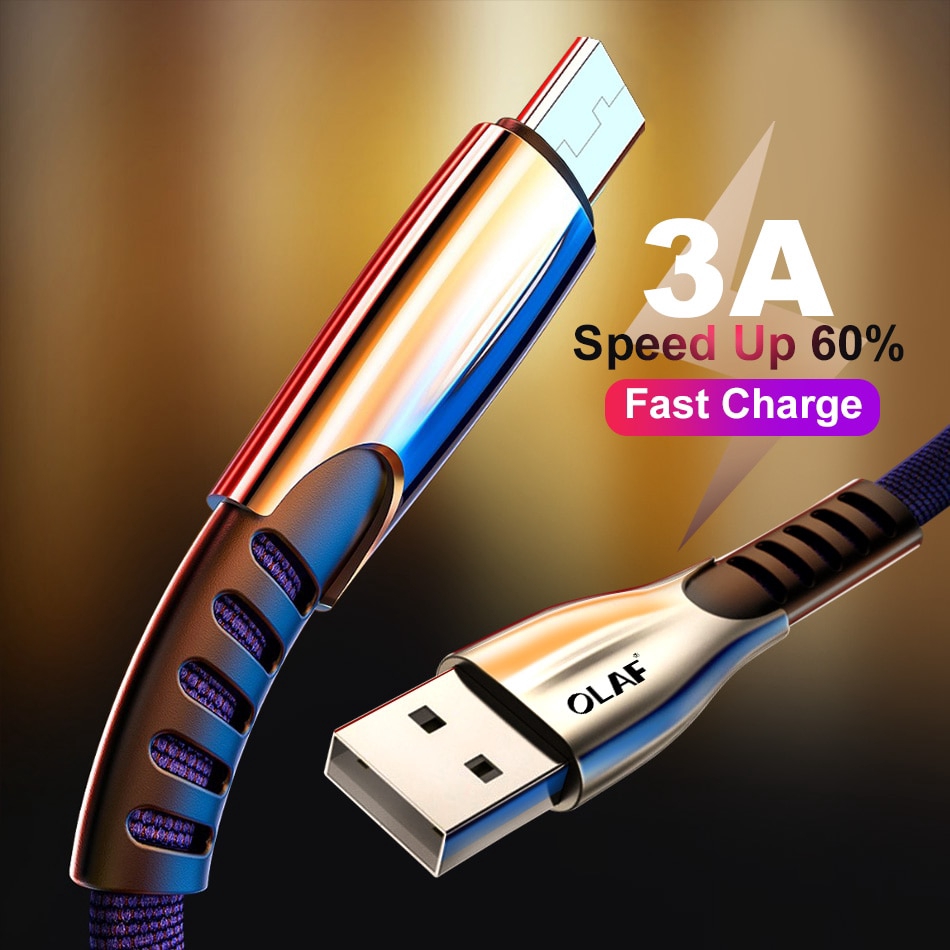 Cáp micro USB OLAF 5A Sạc nhanh cho Xiaomi Redmi Note 5 Pro Cáp dữ liệu điện thoại di động Android cho Bộ sạc USB Samsung S7 S6