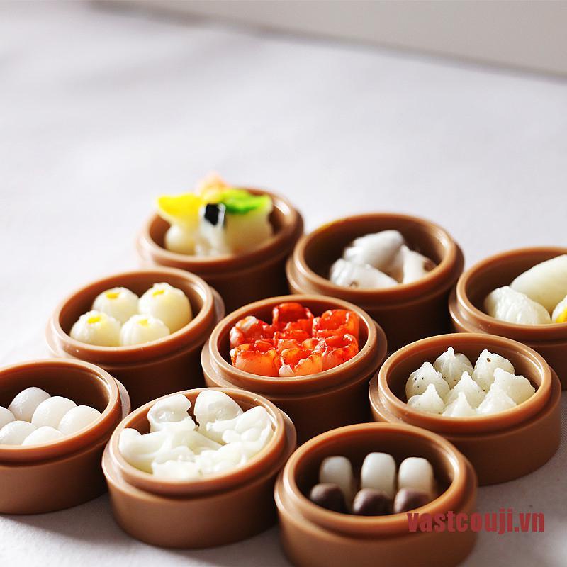 1 Rổ Hấp Bánh Bao Mini Phong Cách Trung Hoa Cho Nhà Búp Bê
