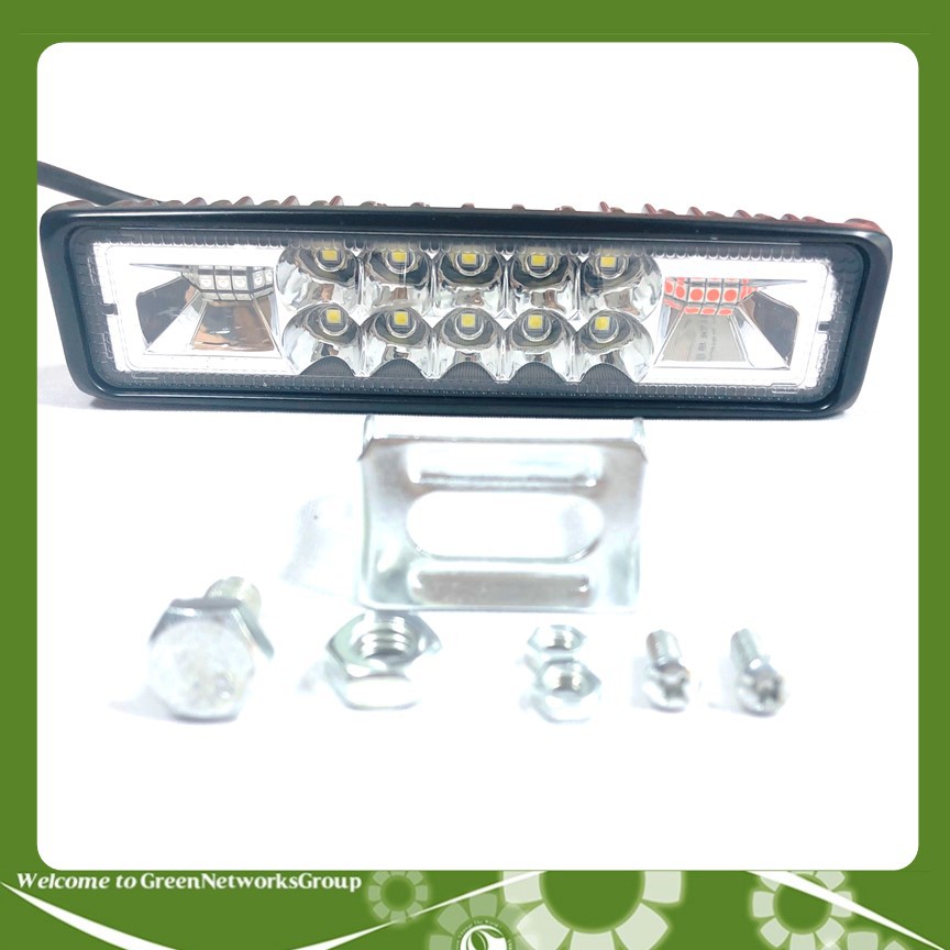 Đèn Bar Polic 10 Bóng LED Chính 6 LED Polic 2 bên Greennetworks