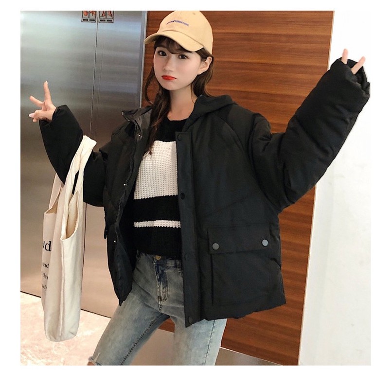 Áo phao dáng ngắn Hàn Quốc