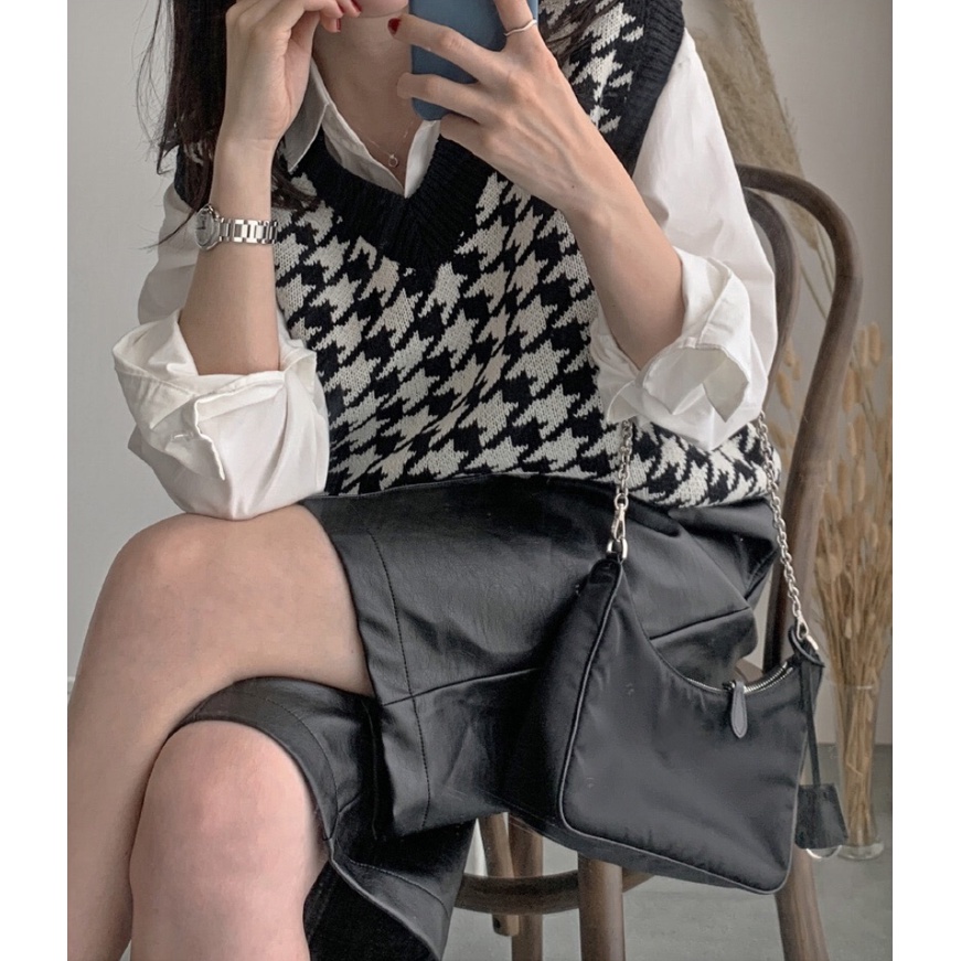 Áo khoác len không tay phong cách thời trang Hàn Quốc dành cho nữ | BigBuy360 - bigbuy360.vn