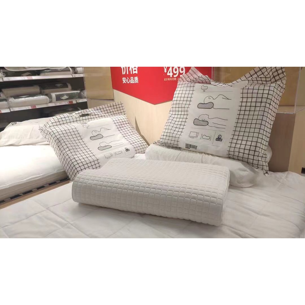 GỐI CAO SU NON IKEA - CHỐNG ĐAU MỎI CỔ, VAI, GÁY