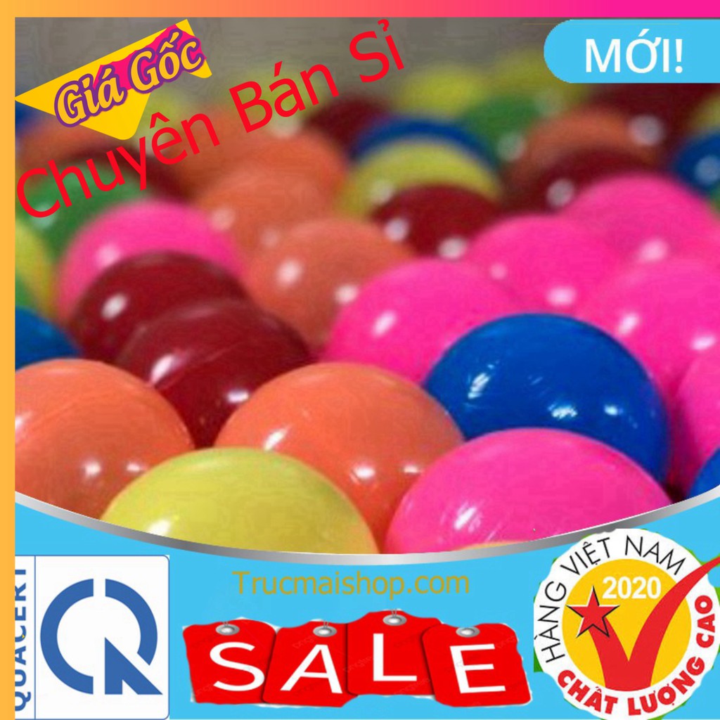 [GIÁ SỈ] [SALE 50%] 100 Bóng Nhựa Nhà Banh Đồ chơi trẻ em cho bé chơi nhà bóng lều bóng Chính Hãng Việt Nam