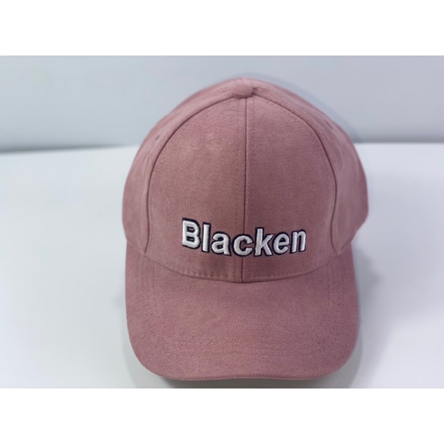 Nón kết lưỡi trai ❤️ Nhung mịn thêu chữ blaken Hàn Quốc cá tính thời trang