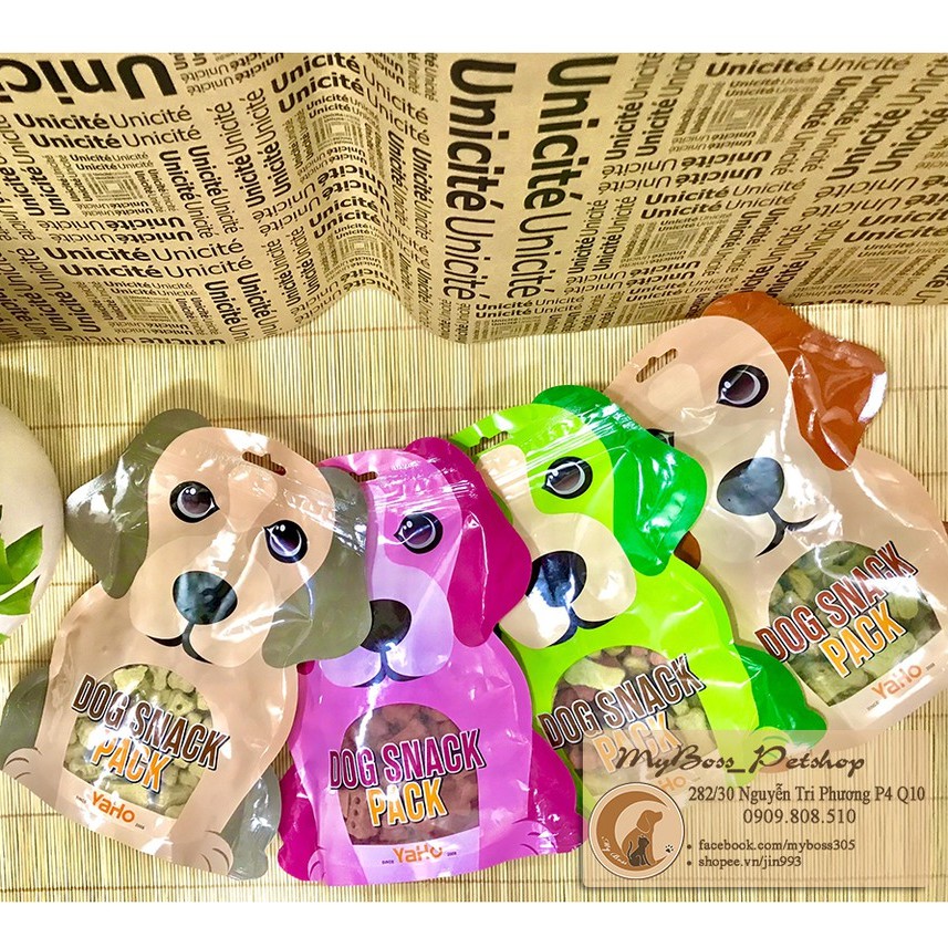 BÁNH QUY THƯỞNG CHO CHÓ THÚ CƯNG PET Yaho Dog Snack Pack Gói 250g Bổ sung dinh dưỡng cho Thú cưng