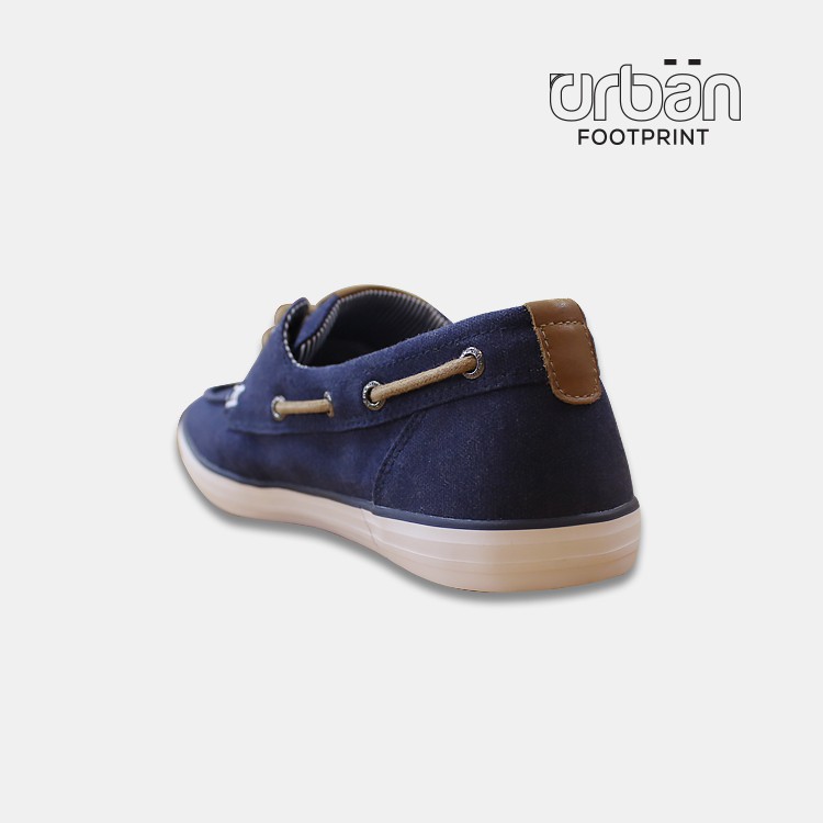 Giầy Slipon D&amp;A UM1813 Xanh Chàm Vải Canvas