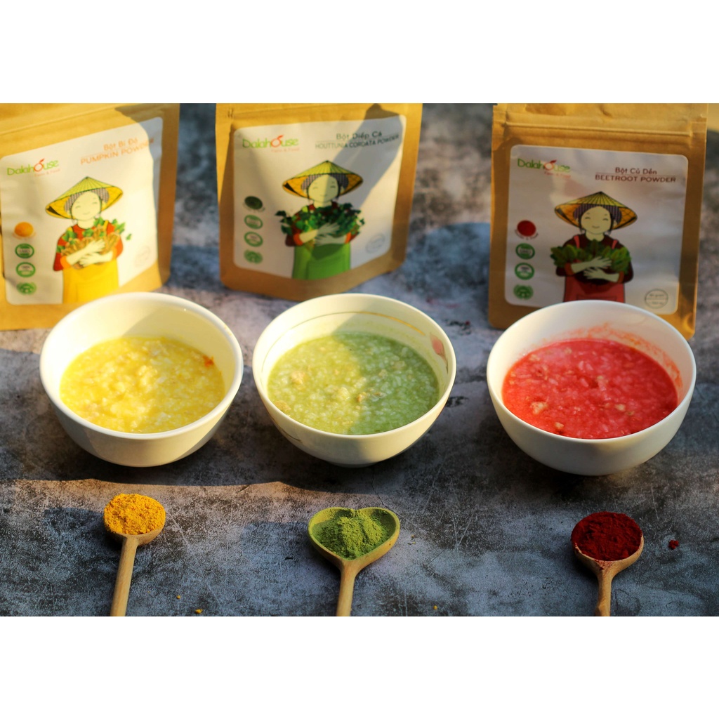 Bột rau củ hữu cơ cho bé ăn dặm Dalahouse lẻ 1 gói - Nhà Mỡ