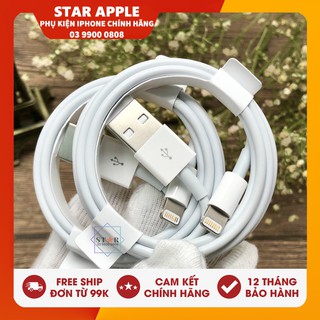 Cáp iPhone Xs Max Bóc Máy - Cáp sạc Chính Hãng Apple cho iPhone Xs Max - BH 12T