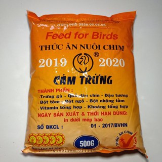 Cám trứng cam dành cho các loài chim