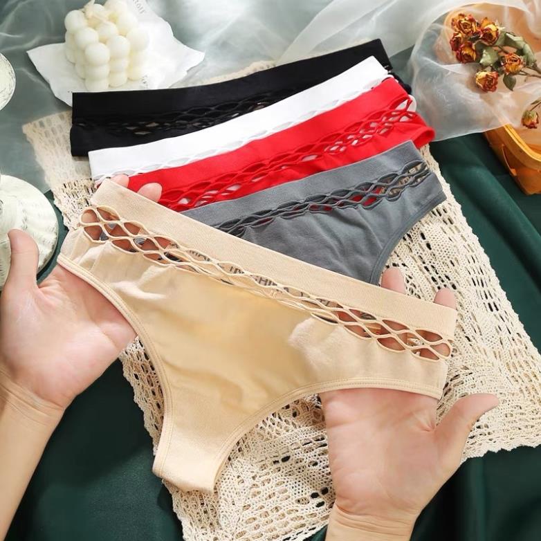 Quần Lót Nữ Softie Cotton Lọt Khe Sexy Ren Lỗ Gợi Cảm Ôm Dáng Tạo Đường Cong Quyến Rũ 7009
