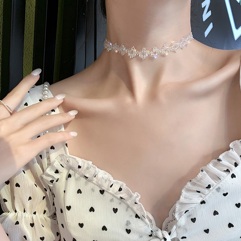 Vòng cổ Chocker phong thái nữ thần gợi cảm Flash pha lê [ FASHION TRENDS - PHỤ KIỆN LACELIPS ]_M1426