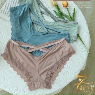 Quần lót thun lạnh cao cấp viền ren không gây hằn kiểu dáng sexy Q1737 7sexy