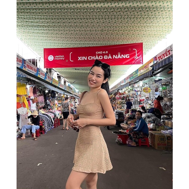ĐẦM 2D XÒE THUN XỐP H3751