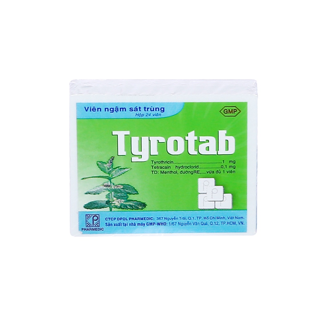 Viên Ngậm Tyrotab Sát Khuẩn Họng